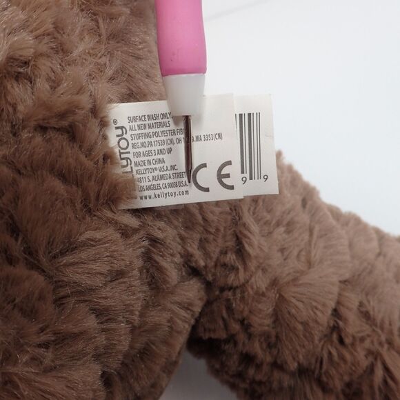 Kelly Toy  14" Seated Christmas Bear with Hat and Scarf from 2018 with Tag - Picture 9 of 10